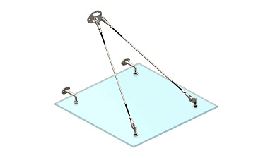 Комплект фурнитуры для козырька с двойным кронштейном стена-тяга 1200х1200 (на вантах/тягах) k671-12-12-2 купить в Волгограде Комплект фурнитуры для козырька с двойным кронштейном стена-тяга 1200х1200 (на вантах/тягах) k671-12-12-2 купить в Волгограде