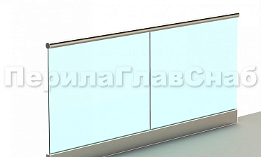 Ограждение с поручнем с пазом в зажимном профиле купить в Волгограде