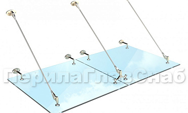 Комплект фурнитуры для козырька 1800х1800 (на вантах/тягах) k671-18-18 купить в Волгограде Комплект фурнитуры для козырька 1800х1800 (на вантах/тягах) k671-18-18 купить в Волгограде