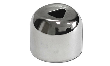 Наконечник штампованный (СПС) прямой 90° на трубу Ø25 мм, для поручня Ø38.1 мм, полированный, нержавеющий, AISI 201, k071-3 купить в Волгограде Наконечник штампованный (СПС) прямой 90° на трубу Ø25 мм, для поручня Ø38.1 мм, полированный, нержавеющий, AISI 201, k071-3 купить в Волгограде