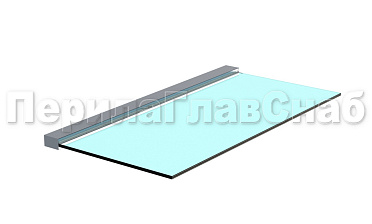 Козырек на алюминиевом профиле ,вынос до 950мм, k671-100 купить в Волгограде Козырек на алюминиевом профиле ,вынос до 950мм, k671-100 купить в Волгограде