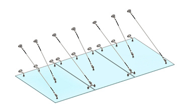 Комплект фурнитуры для козырька 1800х3700 (на вантах/тягах) k671-18-37 купить в Волгограде Комплект фурнитуры для козырька 1800х3700 (на вантах/тягах) k671-18-37 купить в Волгограде
