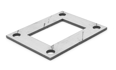 Фланец прямоугольный нержавеющий 100х80 (под трубу 40x60) Ф-0533 купить в Волгограде Фланец прямоугольный нержавеющий 100х80 (под трубу 40x60) Ф-0533 купить в Волгограде