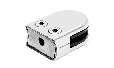 Стеклодержатель штампованный полированный под стекло 10 мм, под стойку Ø38.1 мм, (AISI 304) 40х22х53 k038-10 купить в Волгограде Стеклодержатель штампованный полированный под стекло 10 мм, под стойку Ø38.1 мм, (AISI 304) 40х22х53 k038-10 купить в Волгограде