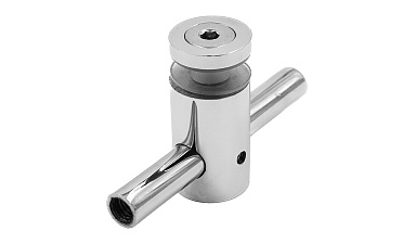 Спайдерный стеклодержатель для стекла 10 мм (5+5 мм), полированный, регулируемый (AISI 201) k215 купить в Волгограде Спайдерный стеклодержатель для стекла 10 мм (5+5 мм), полированный, регулируемый (AISI 201) k215 купить в Волгограде