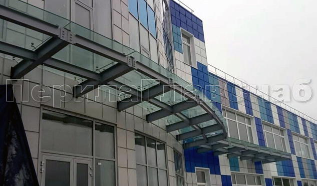 НПО “Наука” фасадный козырек в Волгограде. Готовые проекты ПерилаГлавСнаб