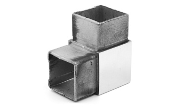 Поворот поручня 40х40 мм, нержавеющая сталь AISI 304, полированная k365 купить в Волгограде