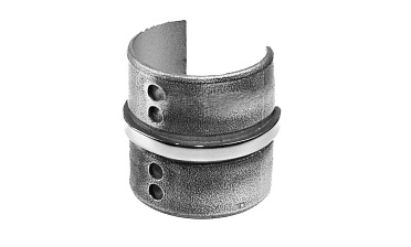 Соединитель с пазом на трубу Ø48.3 мм, полированный (AISI 304) k236 купить в Волгограде