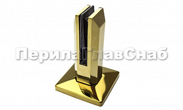 Стеклодержатель литой напольный, плоский 50х50х160 мм, полированный, под золото (AISI 304) Фk275-88 купить в Волгограде Стеклодержатель литой напольный, плоский 50х50х160 мм, полированный, под золото (AISI 304) Фk275-88 купить в Волгограде