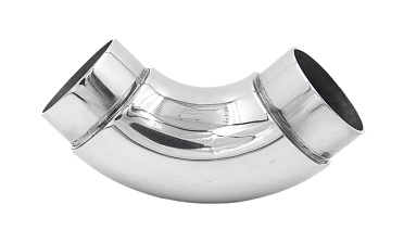 Отвод поручня под Ø42.4х1.5 мм, 90°, литой, полированный 600 Grit, с двумя установочными кольцами  (aisi 316) k383-5 купить в Волгограде Отвод поручня под Ø42.4х1.5 мм, 90°, литой, полированный 600 Grit, с двумя установочными кольцами  (aisi 316) k383-5 купить в Волгограде