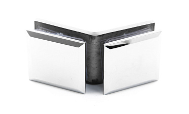 Коннектор для душевой кабины стекло-стекло 135° 45х45 мм латунь-хром t736 PC купить в Волгограде