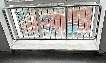 Ограждения из нержавейки экранного типа «Частокол» для окон купить в Волгограде