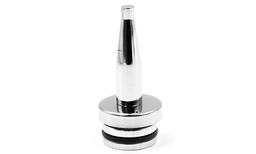 Наконечник палец (солдатик) с системой фиксации из алюминия в стойке Ø38.1х1.5 мм, полированный, нержавеющий (AISI 304) k041-2 купить в Волгограде