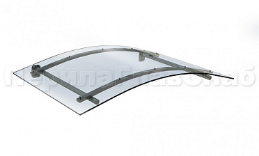 Навес гнутый из поликарбоната- вариант 2 купить в Волгограде