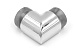 Отвод с пазом Ø42.4 мм, полированный (AISI 316) k230