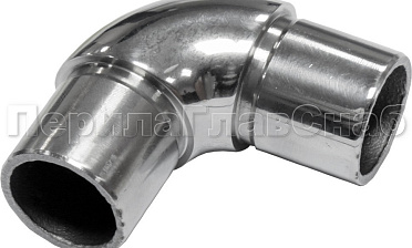 Отвод трубы Ø25.4 мм с установочными кольцами, полированный (AISI 304) k325 купить в Волгограде
