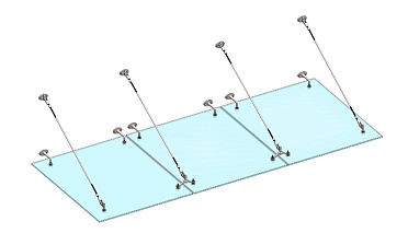 Комплект фурнитуры для козырька 1500х3700 (на вантах/тягах) k671-15-37 купить в Волгограде Комплект фурнитуры для козырька 1500х3700 (на вантах/тягах) k671-15-37 купить в Волгограде