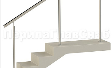 Нержавеющие ограждения без ригелей с квадратным поручнем купить в Волгограде