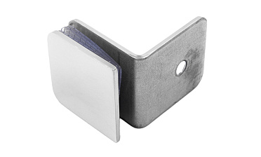 Коннектор для душевой кабины стена-стекло 90° 45х45 мм латунь-хром, полированный t722 PC купить в Волгограде