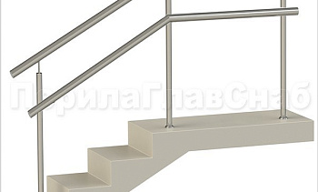 Нержавеющие ограждения с детским поручнем без ригелей в Волгограде. Готовые проекты ПерилаГлавСнаб Нержавеющие ограждения с детским поручнем без ригелей в Волгограде. Готовые проекты ПерилаГлавСнаб