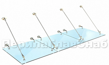 Комплект фурнитуры для козырька 1200х2800 (на вантах/тягах) k671-12-28 купить в Волгограде Комплект фурнитуры для козырька 1200х2800 (на вантах/тягах) k671-12-28 купить в Волгограде