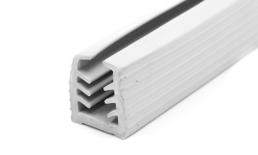 Уплотнитель в поручень с пазом 27х30 для стекла 10 мм, EPDM (палки 3 м) СЕРЫЙ Фk305-G купить в Волгограде Уплотнитель в поручень с пазом 27х30 для стекла 10 мм, EPDM (палки 3 м) СЕРЫЙ Фk305-G купить в Волгограде
