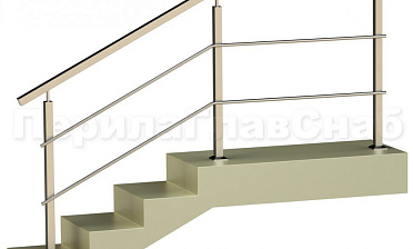 Два ригеля на сварке, квадратные поручень и стойки купить в Волгограде