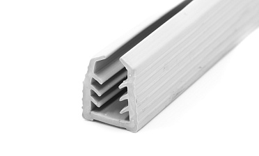 Уплотнитель в поручень с пазом 27х30 для стекла 12мм, EPDM СЕРЫЙ Фk306-G купить в Волгограде Уплотнитель в поручень с пазом 27х30 для стекла 12мм, EPDM СЕРЫЙ Фk306-G купить в Волгограде