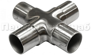Соединение поручня Ø50.8 мм, крестовина (AISI 304) k361 купить в Волгограде