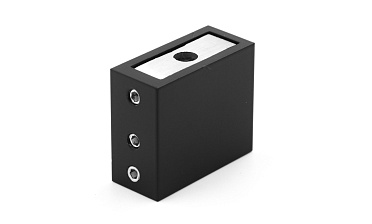 Коннектор стена-труба для прямоугольного трека 30х10 мм, нержавеющая сталь AISI 304, черная t463 BL купить в Волгограде Коннектор стена-труба для прямоугольного трека 30х10 мм, нержавеющая сталь AISI 304, черная t463 BL купить в Волгограде