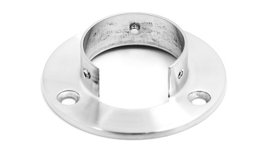 Фланец настенный, для Ø48.3мм, под 3 самореза 4.8мм, литой, шлифованный, AISI304 Фk238-2 купить в Волгограде Фланец настенный, для Ø48.3мм, под 3 самореза 4.8мм, литой, шлифованный, AISI304 Фk238-2 купить в Волгограде