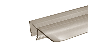 Уплотнитель для стекла 8 мм, полупрозрачный черный, 90°, стекло-стекло 2200 мм t215-2 BL купить в Волгограде