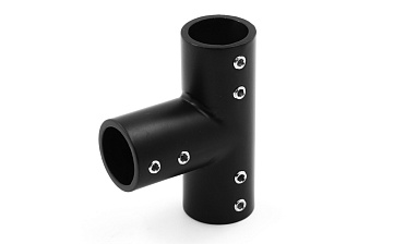 Соединитель-тройник для трубы 19 мм, нержавеющая сталь AISI 304, черная t902 BZn купить в Волгограде Соединитель-тройник для трубы 19 мм, нержавеющая сталь AISI 304, черная t902 BZn купить в Волгограде