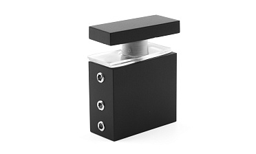 Соединитель труба-стекло для прямоугольного трека, нержавеющая сталь AISI 304, черная t462 BL купить в Волгограде Соединитель труба-стекло для прямоугольного трека, нержавеющая сталь AISI 304, черная t462 BL купить в Волгограде