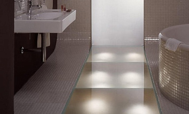 Стеклянные полы в ванной купить в Волгограде