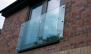 Ветрозащитное ограждение без стоек, на точечном креплении в торец купить в Волгограде