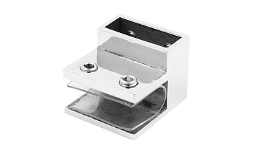 Коннектор торцевой труба-стекло, для трубы 30х10, полированный t467 PSS купить в Волгограде Коннектор торцевой труба-стекло, для трубы 30х10, полированный t467 PSS купить в Волгограде