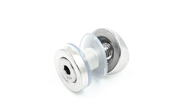 Стеклодержатель точечный для трубы Ø38.1 мм, штампованный, полированный (AISI 304) k074 купить в Волгограде