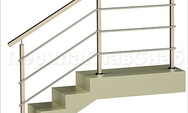 Три ригеля на сварке, квадратные поручень и стойки купить в Волгограде