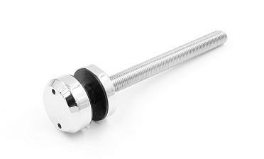 Комплект торцевого крепления несущего стекла, шпилька AISI316, гайка-шайба Ø50х10х18 мм с внутренней резьбой М16, полированный k277-2 купить в Волгограде