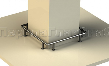 Колесоотбойники вокруг квадратной колонны, все завязано купить в Волгограде