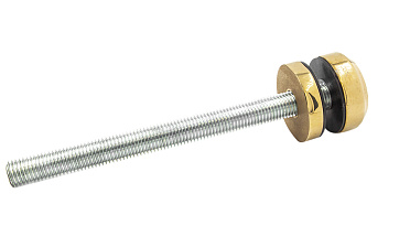 Комплект торцевого крепления несущего стекла, гайка-шайба Ø50х10х18 мм с внутренней резьбой М16, полированный, под золото (AISI 201) Фk277-88 купить в Волгограде Комплект торцевого крепления несущего стекла, гайка-шайба Ø50х10х18 мм с внутренней резьбой М16, полированный, под золото (AISI 201) Фk277-88 купить в Волгограде