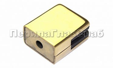 Стеклодержатель штампованный квадратный на плоскость для стекла 8 мм (4+4 мм), полированный, под золото (AISI 304) Фk352-88 купить в Волгограде Стеклодержатель штампованный квадратный на плоскость для стекла 8 мм (4+4 мм), полированный, под золото (AISI 304) Фk352-88 купить в Волгограде