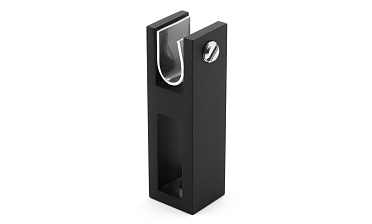 Соединитель труба-стекло для трека 30х10 мм, нержавеющая сталь AISI 304, черная t461 BL купить в Волгограде Соединитель труба-стекло для трека 30х10 мм, нержавеющая сталь AISI 304, черная t461 BL купить в Волгограде