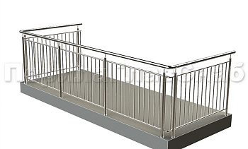 Балконные ограждения с вертикальным заполнением в Волгограде. Готовые проекты ПерилаГлавСнаб Балконные ограждения с вертикальным заполнением в Волгограде. Готовые проекты ПерилаГлавСнаб