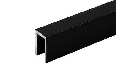 П-образный профиль 19x13, L=2200, алюминий ,черный, уценка t756 BL-У купить в Волгограде П-образный профиль 19x13, L=2200, алюминий ,черный, уценка t756 BL-У купить в Волгограде