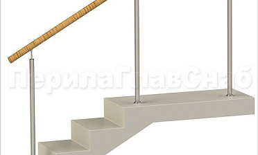 Нержавеющие ограждения без ригелей с пластиковым поручнем купить в Волгограде