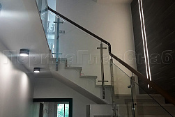Стеклянные перила для колодезных лестниц в Волгограде. Готовые проекты ПерилаГлавСнаб - фото 4