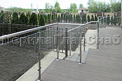 Стеклянные ограждения для улицы в Волгограде. Готовые проекты ПерилаГлавСнаб - фото 14