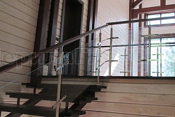 Перила и ограждения из нержавейки и дерева в Волгограде. Готовые проекты ПерилаГлавСнаб - фото 10